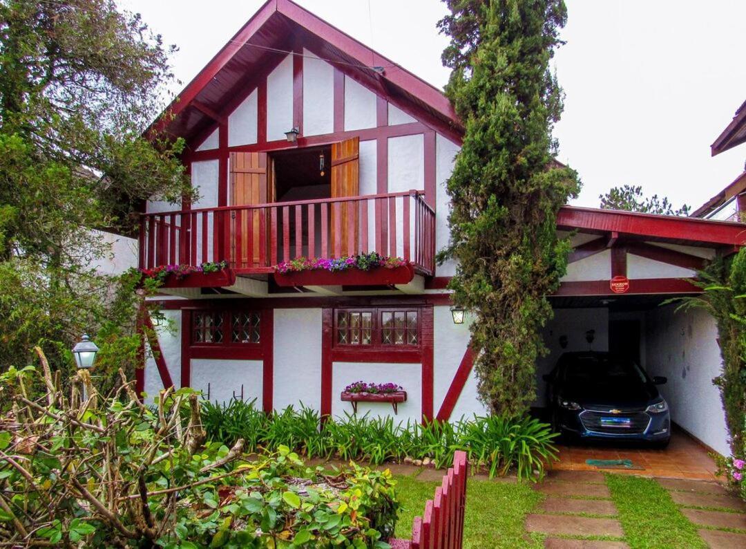 Willa Chale Com Lareira E Wi-Fi Em Campos Do Jordao - Sp Zewnętrze zdjęcie